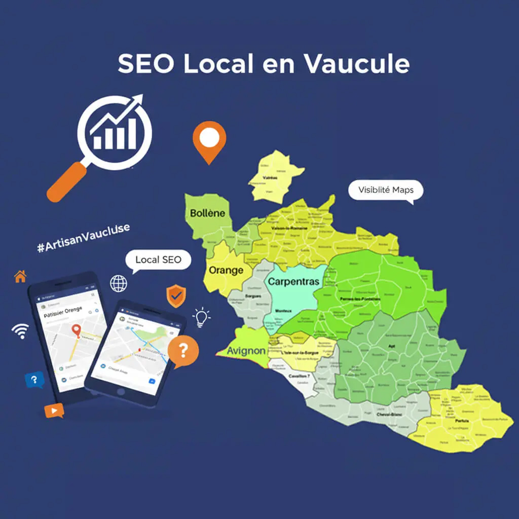 Conception de sites vitrines modernes par Alpidev : interface responsive sur fond orange dynamique.