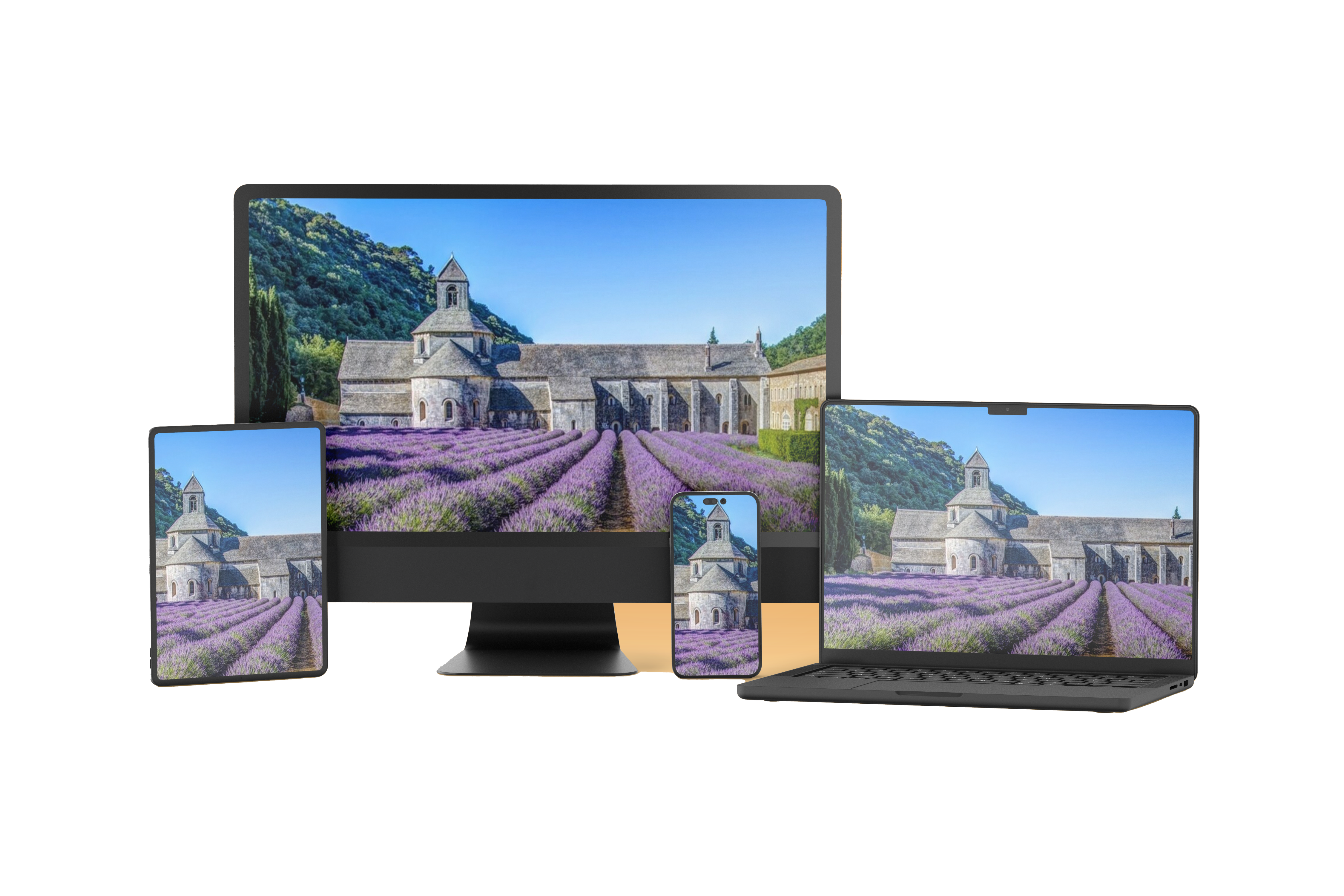 Abbaye de Sénanque - Site web responsive réalisé en Vaucluse