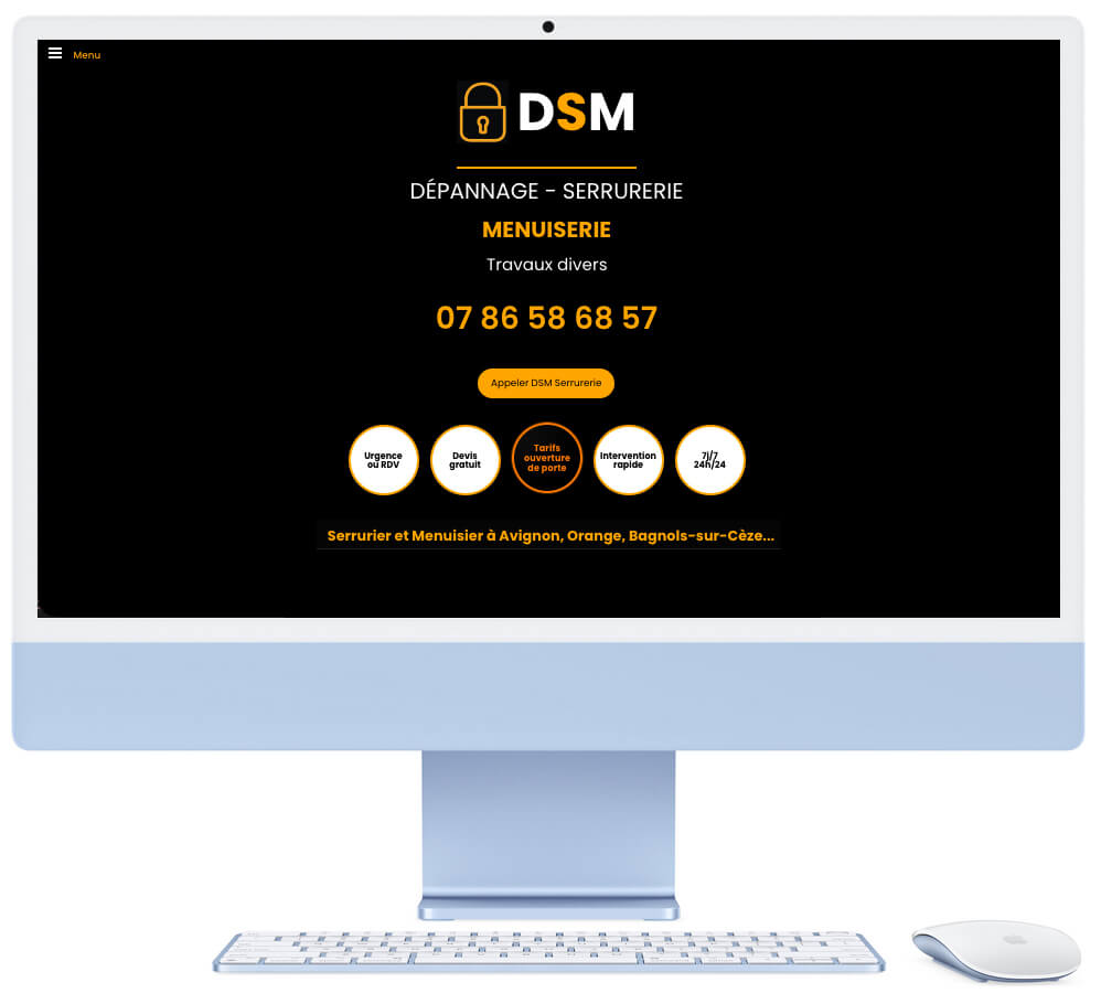 Exemple de site vitrine professionnel optimisé pour la visibilité locale en Vaucluse